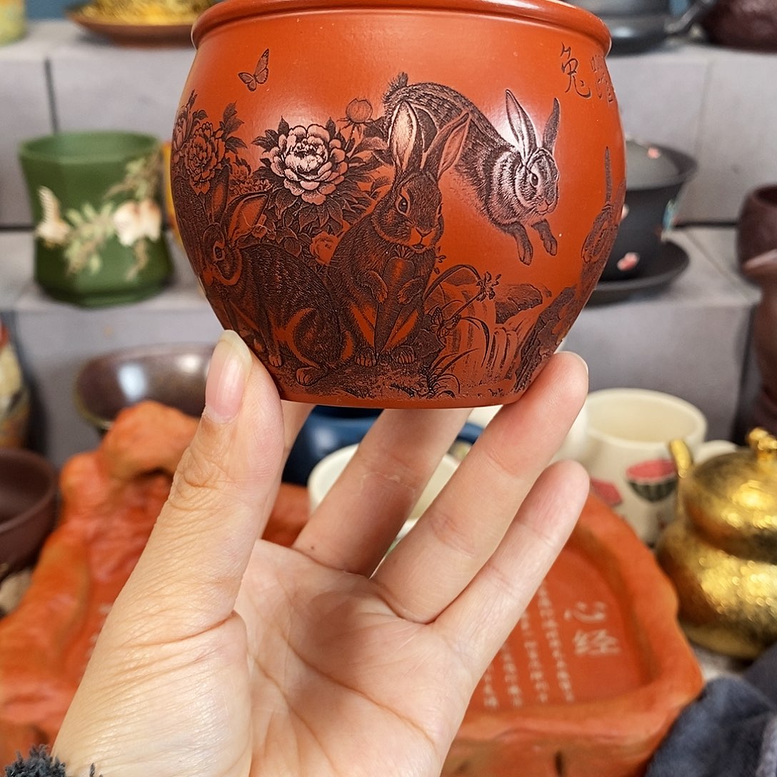 紫砂茶杯紫砂紫砂