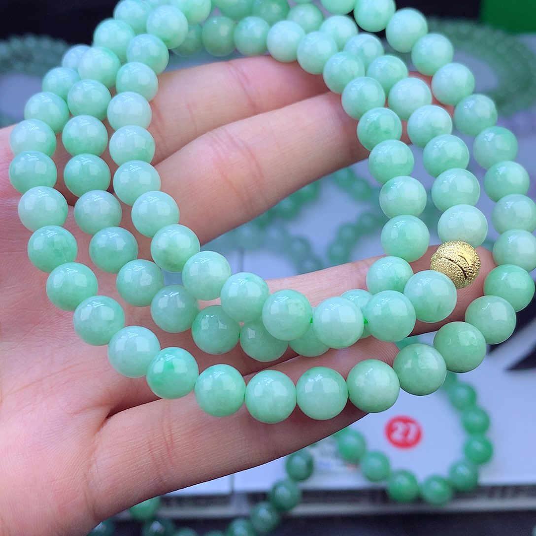 翡翠未镶嵌毛衣链