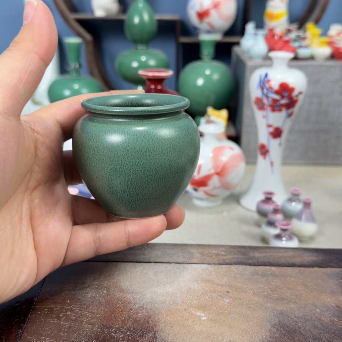 陶瓷手工小花器摆件