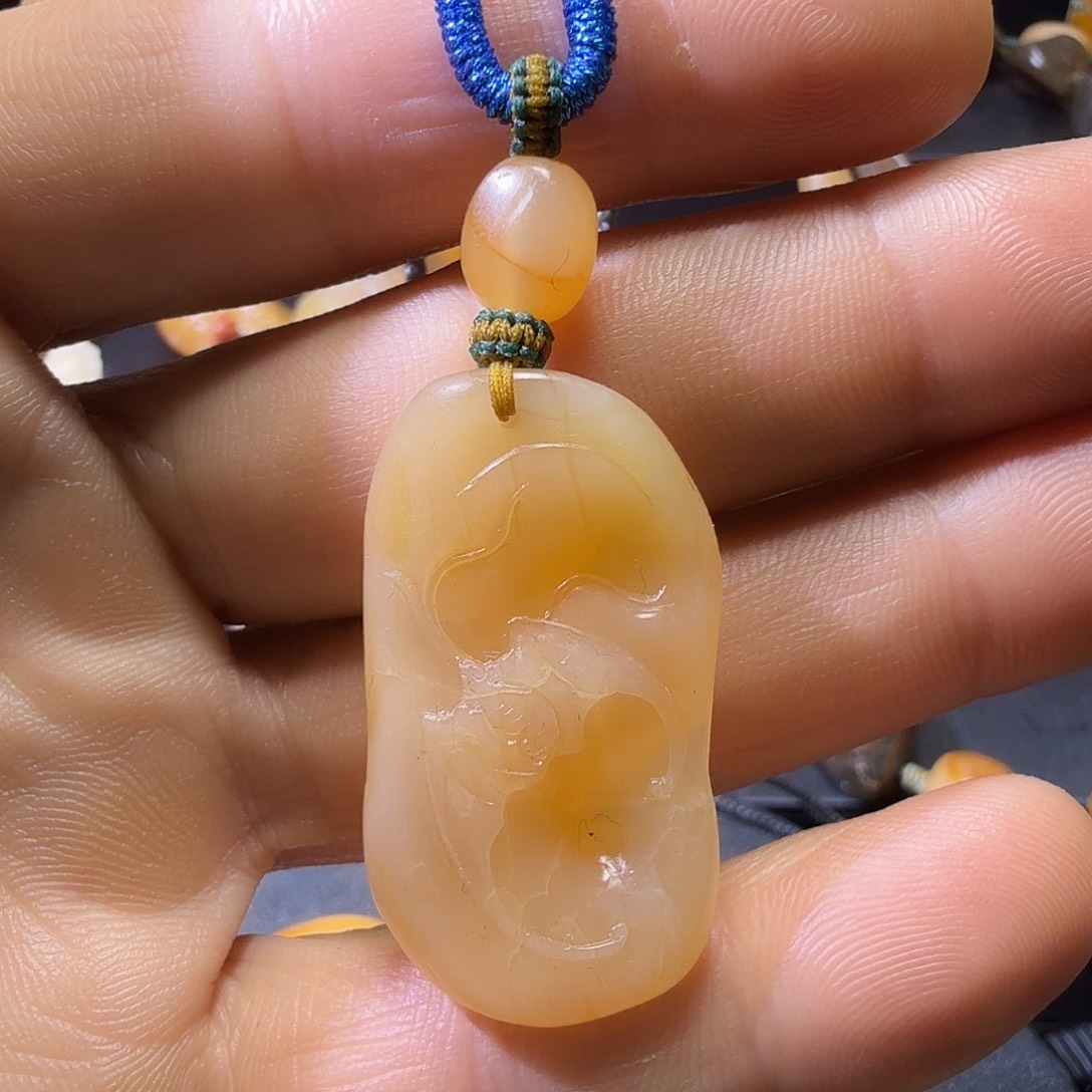 寿山石印石寿山田黄石挂件