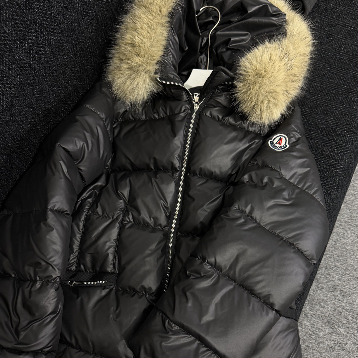 风尾裙 ｜冬季新款韩版时尚加厚收腰式短外套 毛毛领爆款