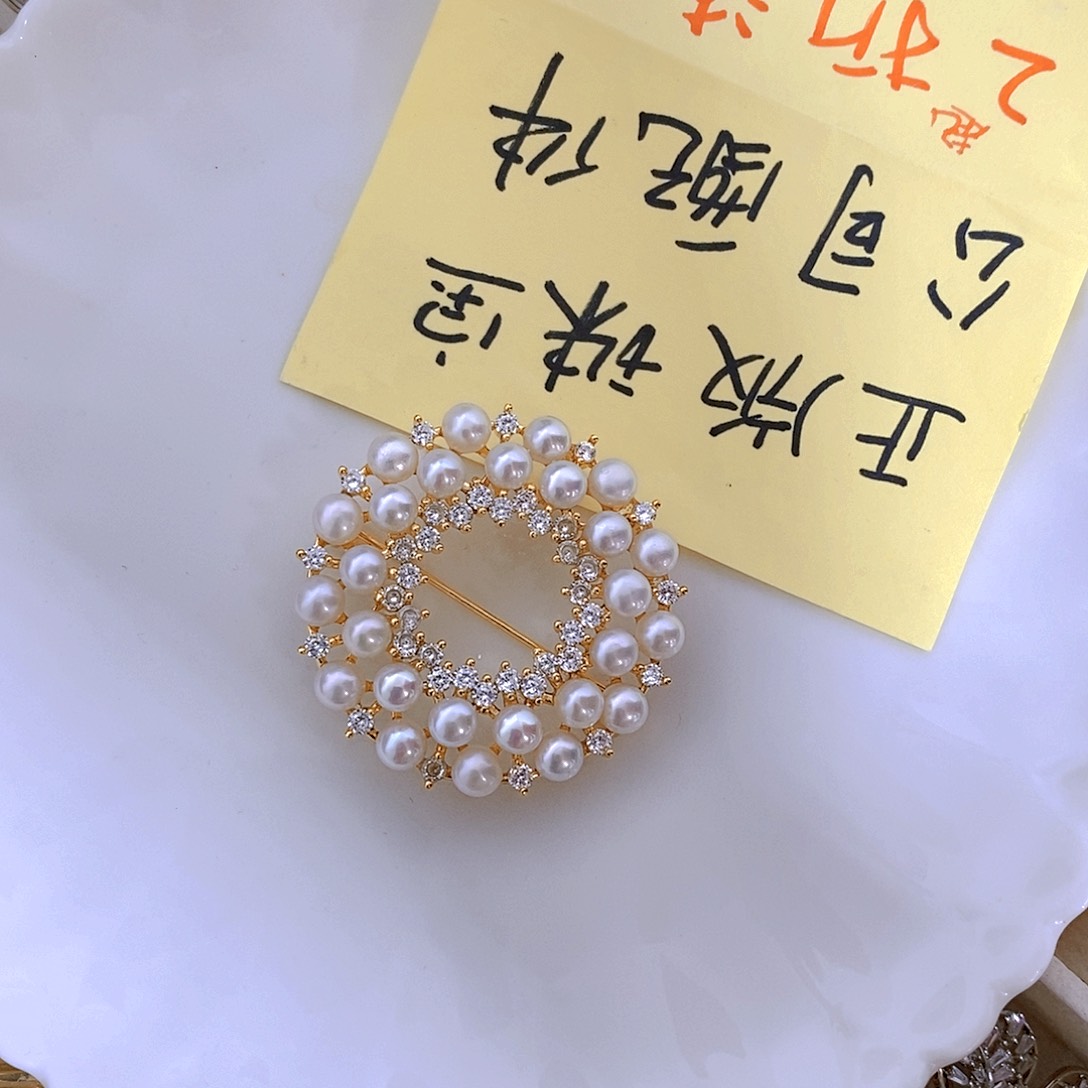 未镶嵌淡水珍珠正版珠宝公司配件极光炫彩淡水珍珠