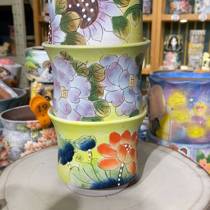 红陶景德镇艺术手绘作品