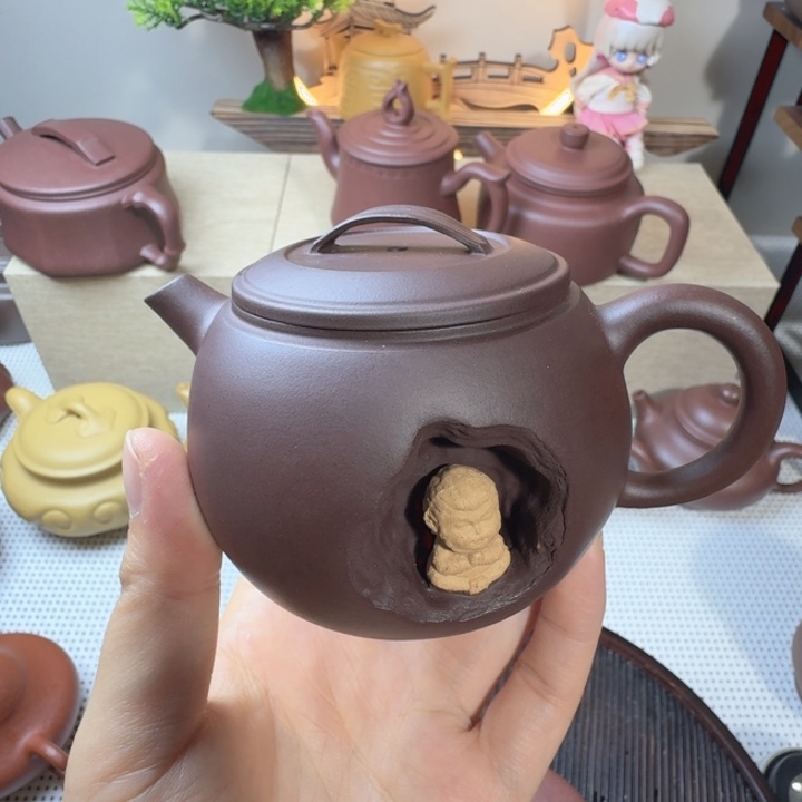 原矿紫泥壶有洞天170cc