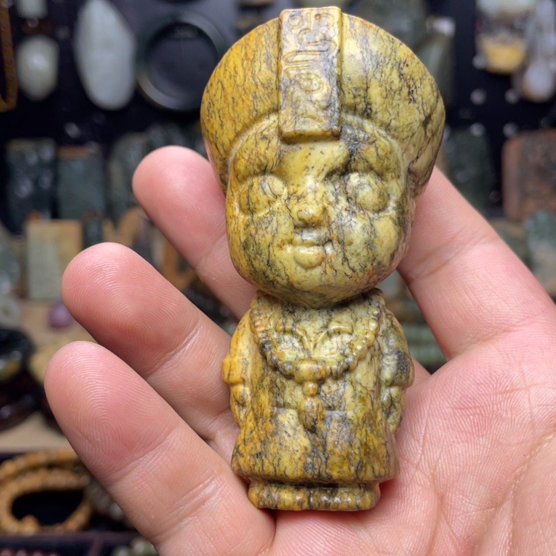 岫岩河磨玉（透闪石质玉）未镶嵌颈饰