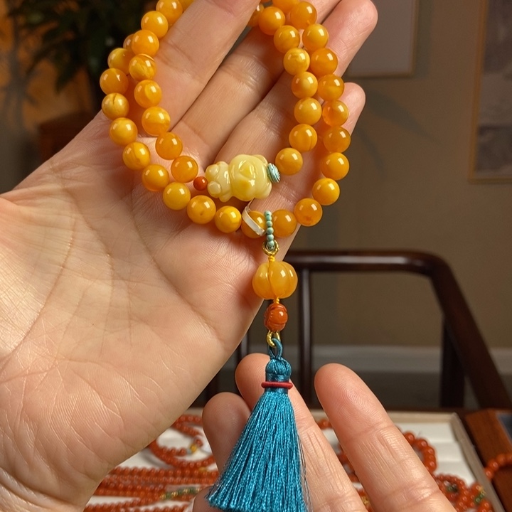 琥珀手链未镶嵌蜜蜡手串8