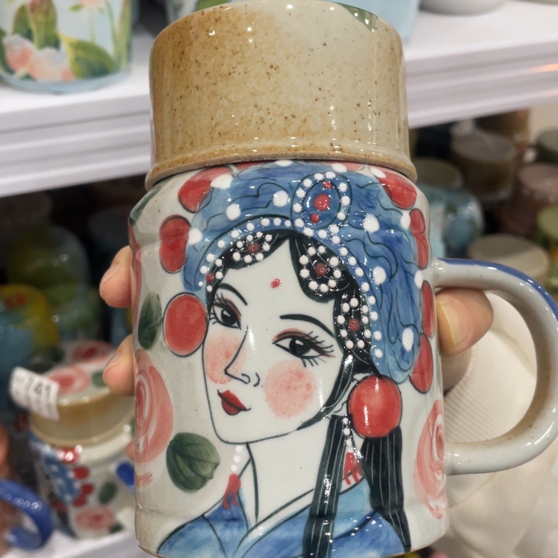 杯景德镇釉下五彩手绘