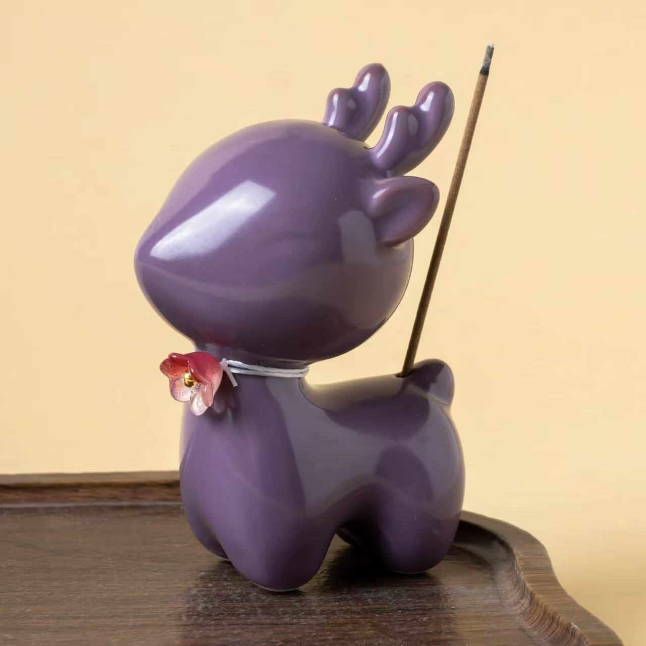 紫色国风小鹿香插158