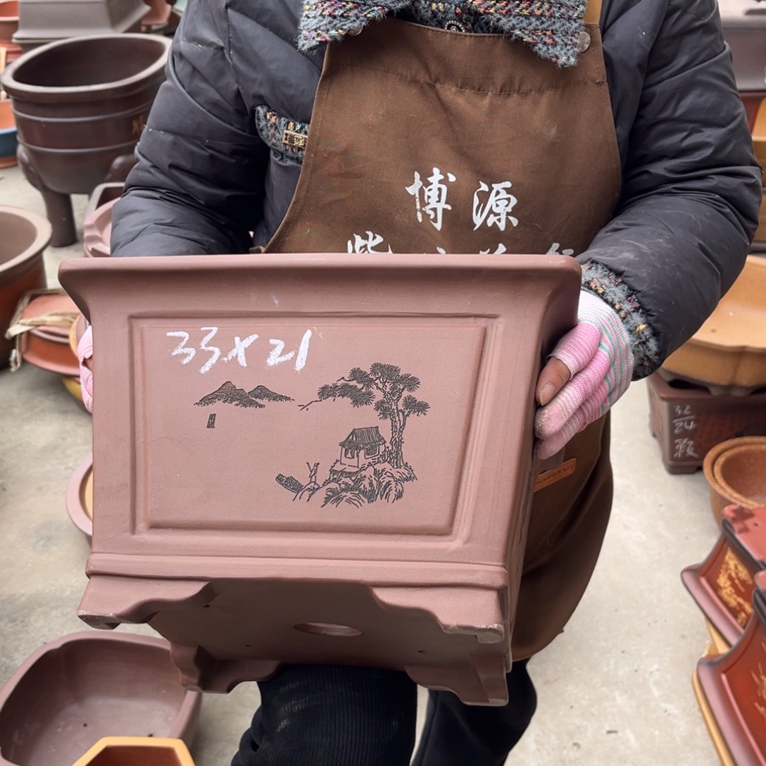 紫砂花盆盆景艺术