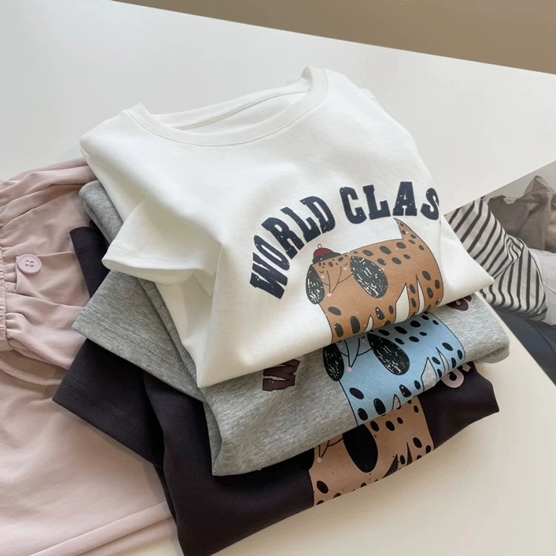 ARRLMORRE品牌【不象】双面高支密水柔棉显瘦短袖T