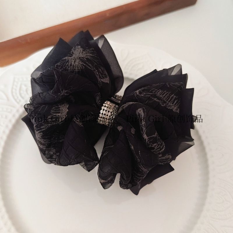 Pink Girl  X317经典蝴蝶结香蕉夹饱满修饰头型秋冬新款原创百搭