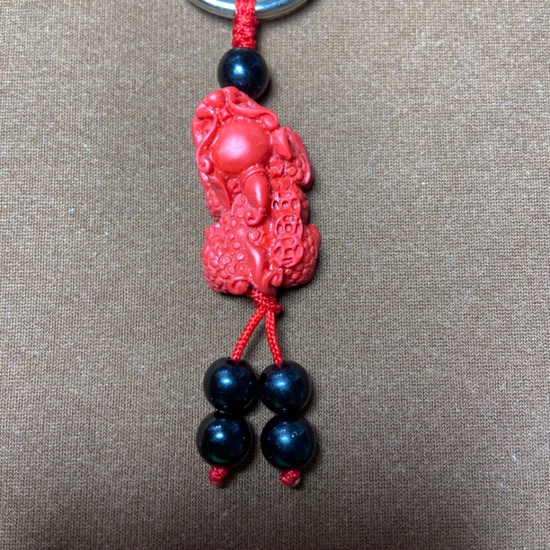 天然辰砂天然朱砂貔貅吊坠 配饰 