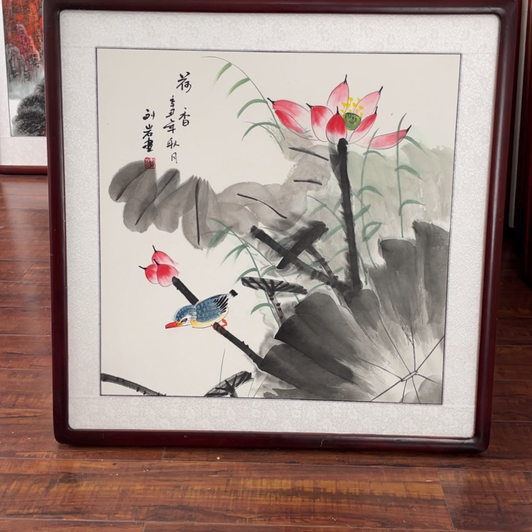 国画带框尺寸63*63厘米