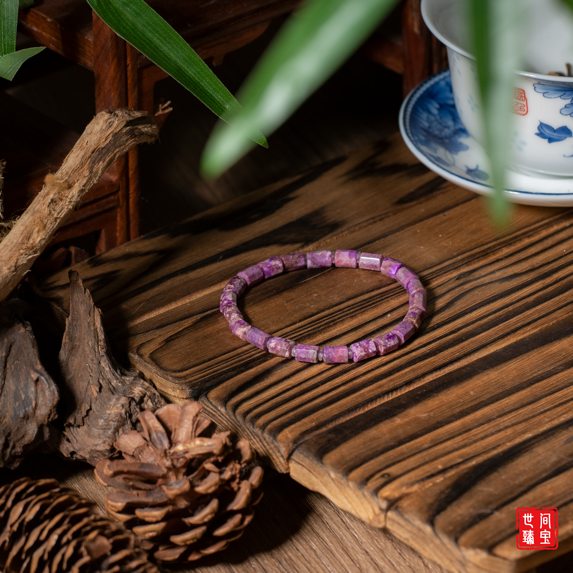 世间臻宝-晴鸢丨桃红八棱珠舒俱来手串/多样性发/P3252