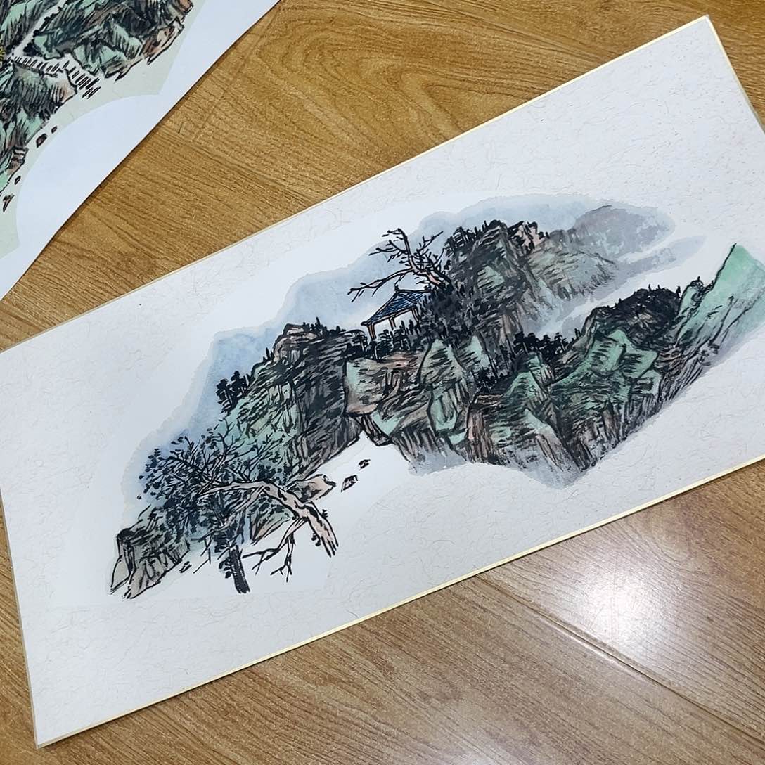 近**房姜奇老师山水作品