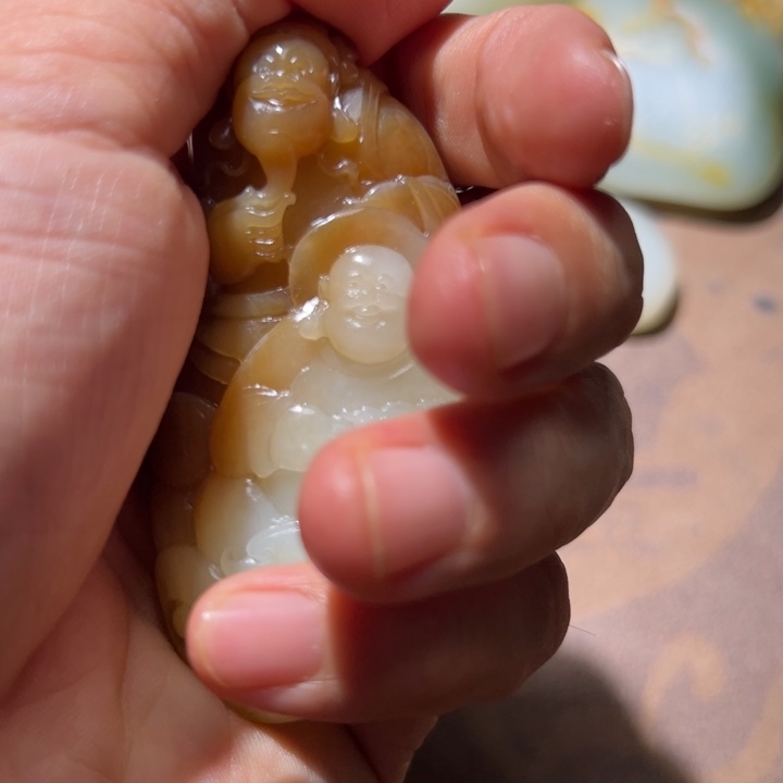 和田玉（糖玉）未镶嵌车挂平****厂