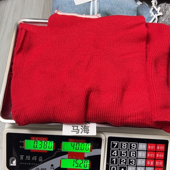 羊绒89围巾红色0.38