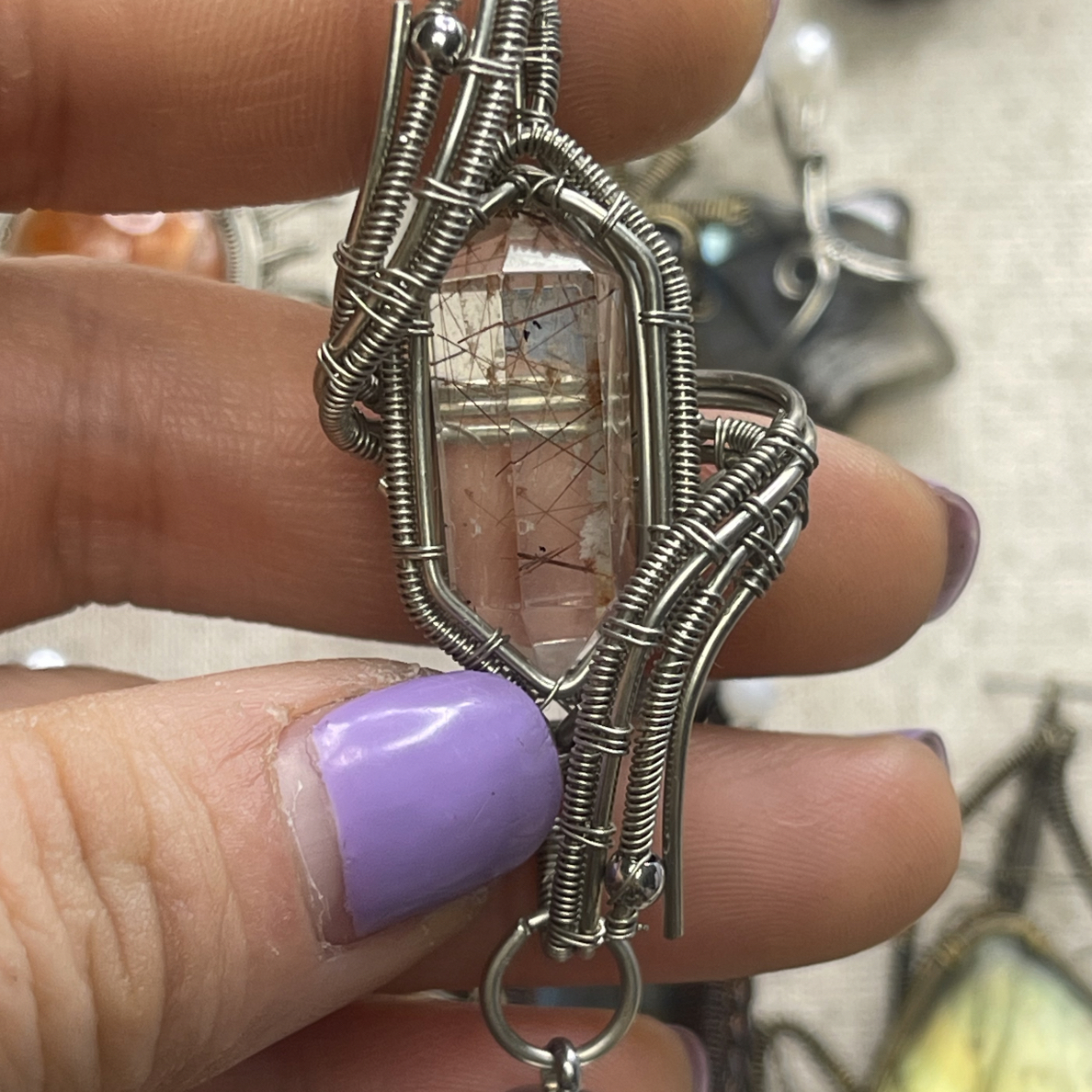 非金属涤纶项链 手工编织复古饰品