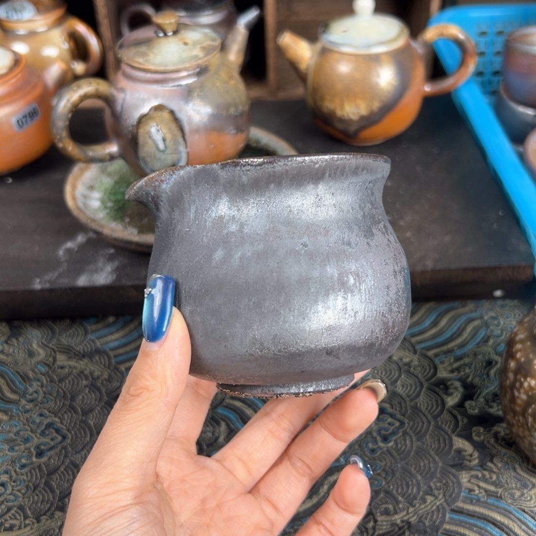 杯柴烧茶器铁胎公道