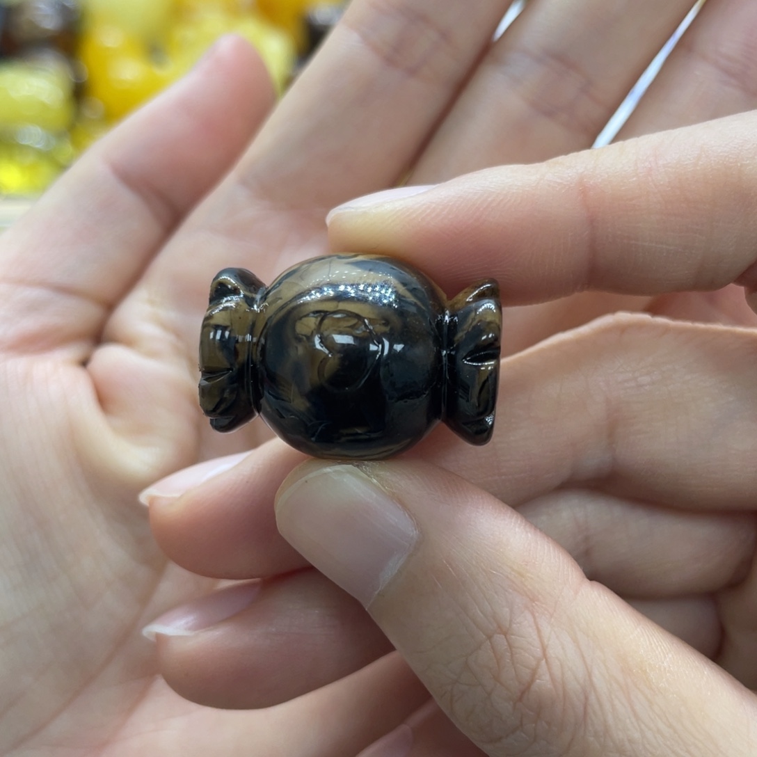 琥珀未镶嵌裸石天然琥珀根珀糖果