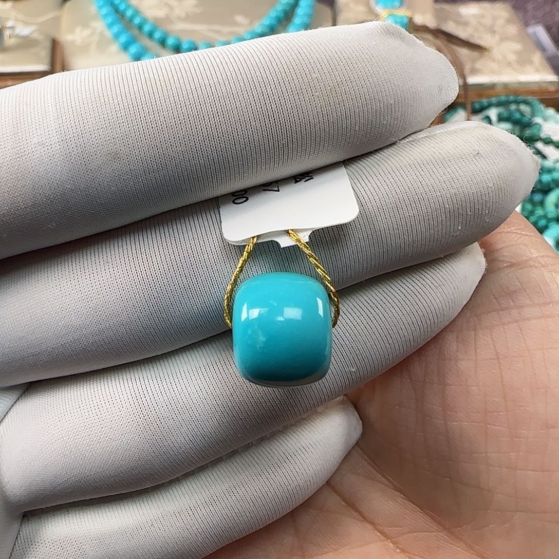 绿松石未镶嵌12mm➕单珠