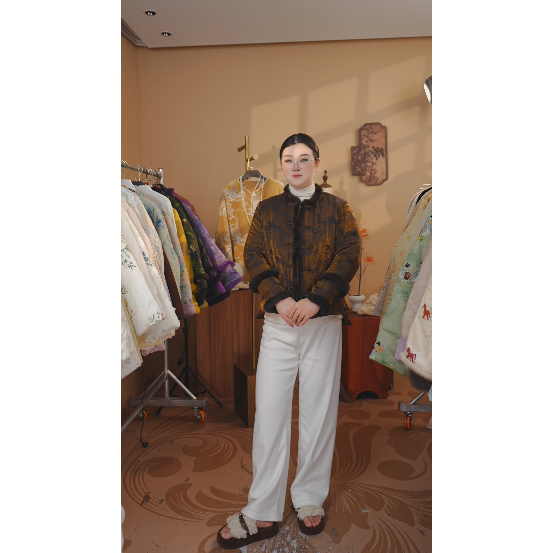 【富贵】冬季国风新中式冬款棉服上衣女