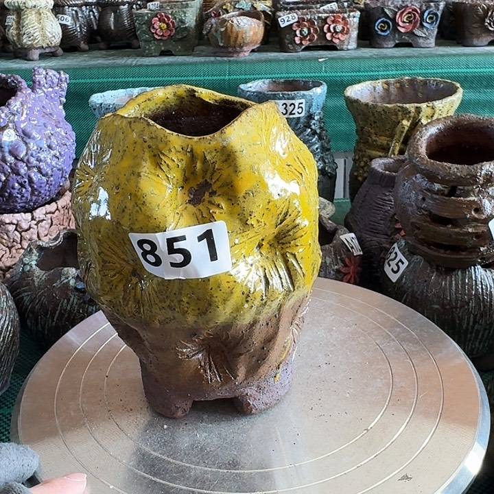 内口6高15粗陶手工