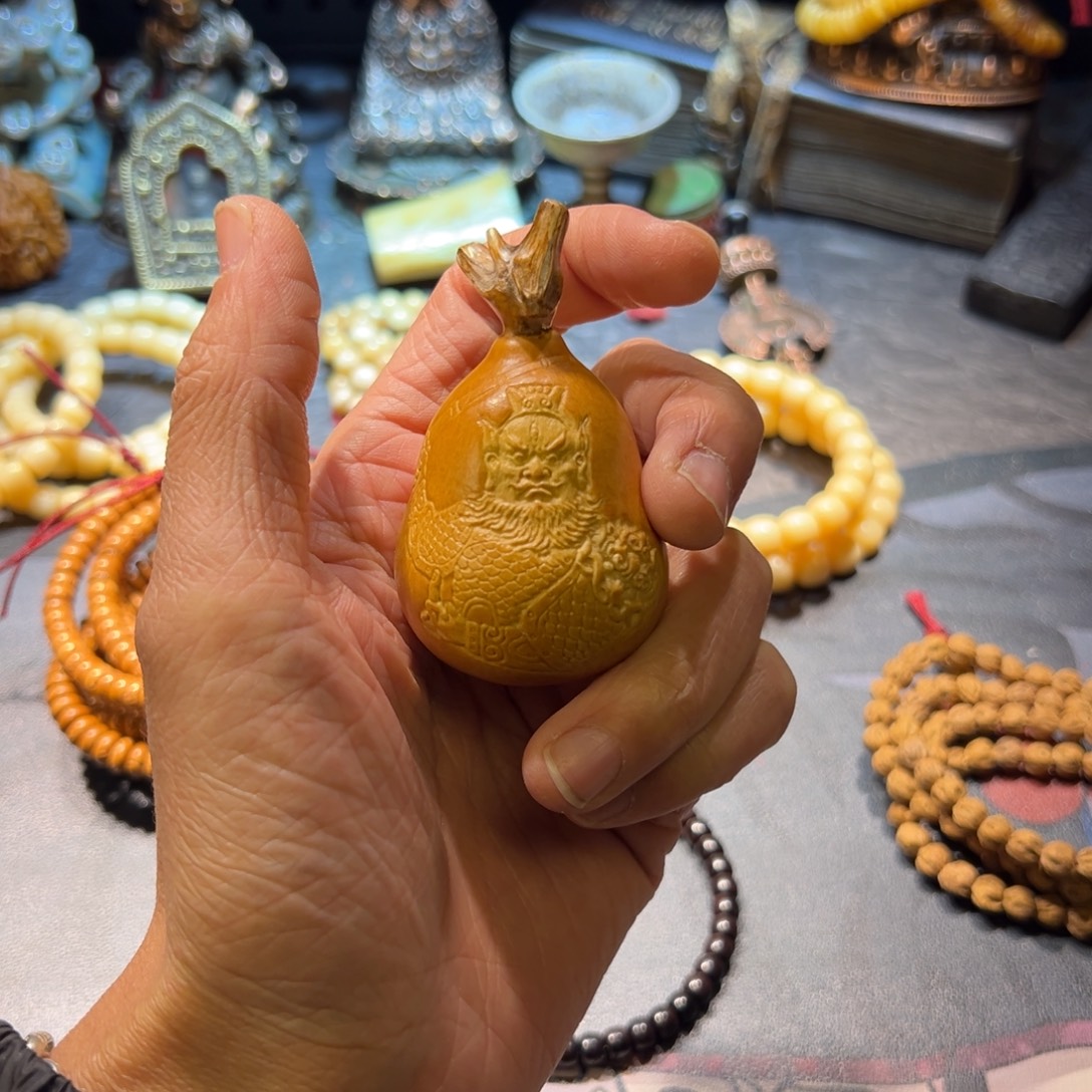 吊坠橄榄核手工雕刻葫芦