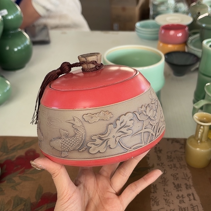 龙泉云间青瓷小米茶器