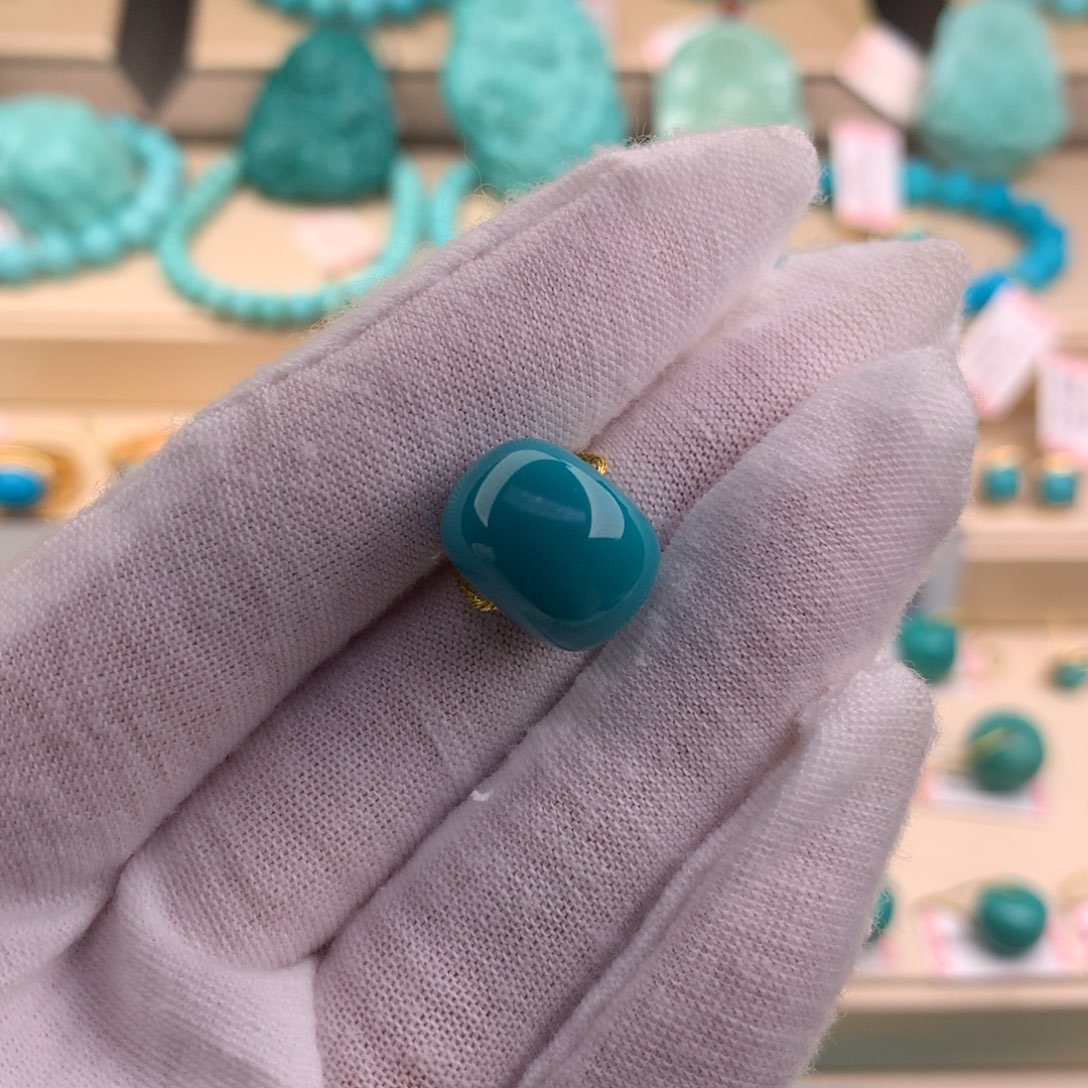 绿松石珠宝奇石未镶嵌14.8-11