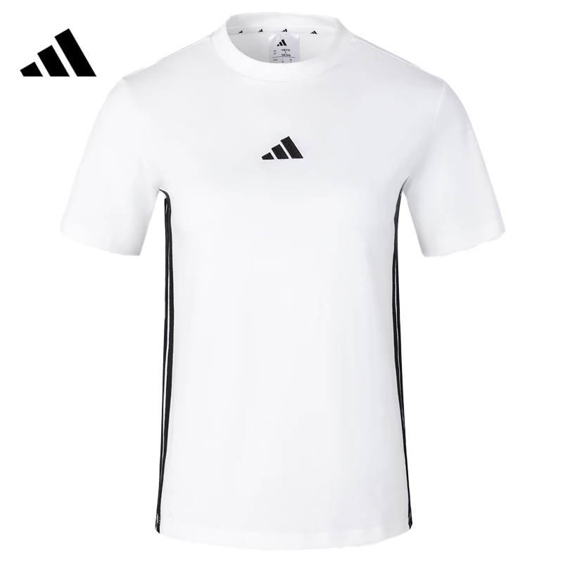 环adidas阿迪达斯女子运动休闲短袖T恤JY8576