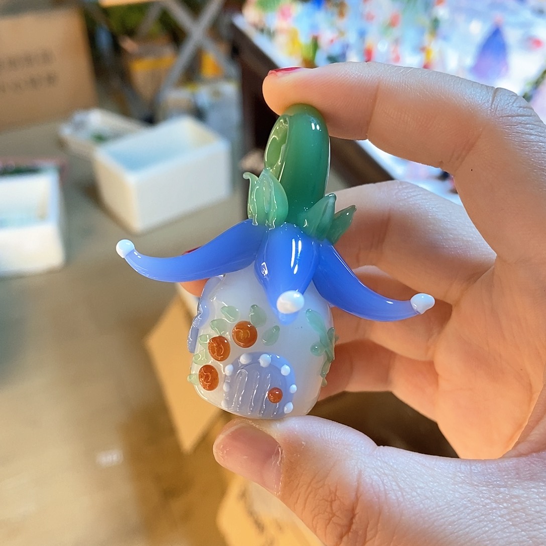 琉璃手工艺品沫***生玫瑰花房