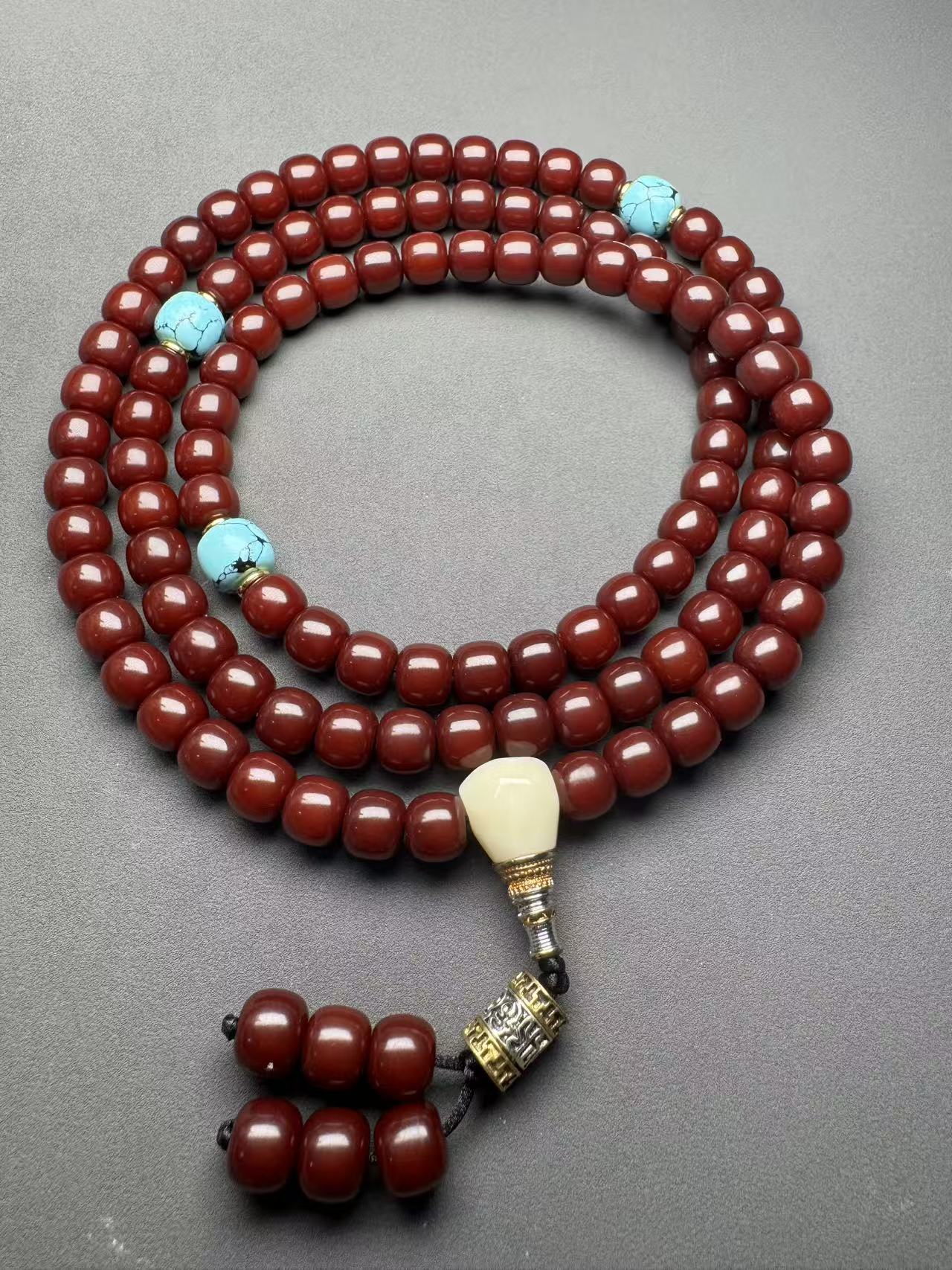 包浆玉化老型菩提根