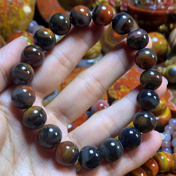 玛瑙/玉髓战国红手串未镶嵌