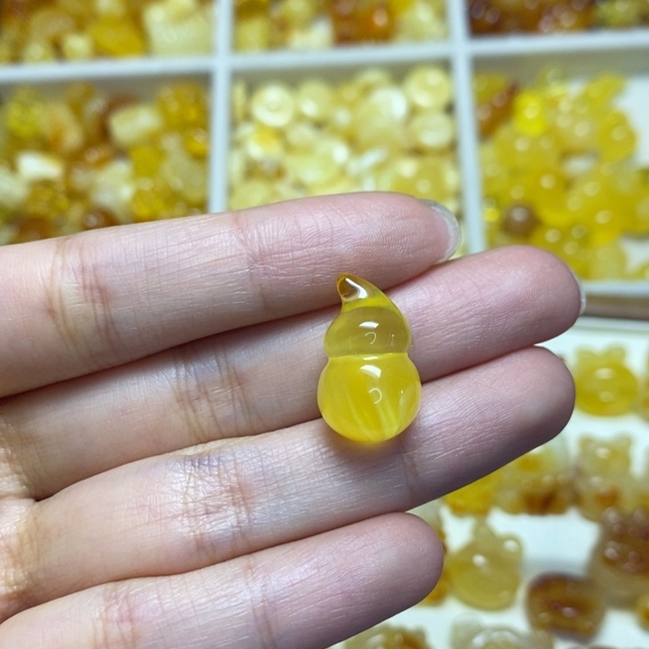琥珀未镶嵌裸石葫芦