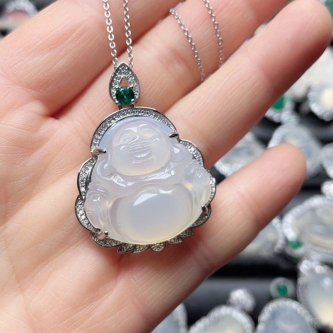 玛瑙/玉髓挂件合金