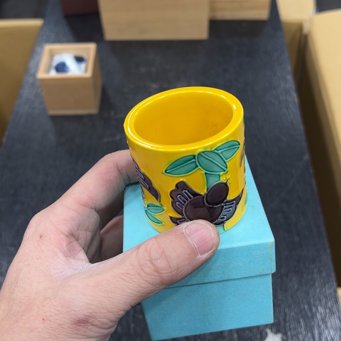 陶瓷日本中古工艺品摆件