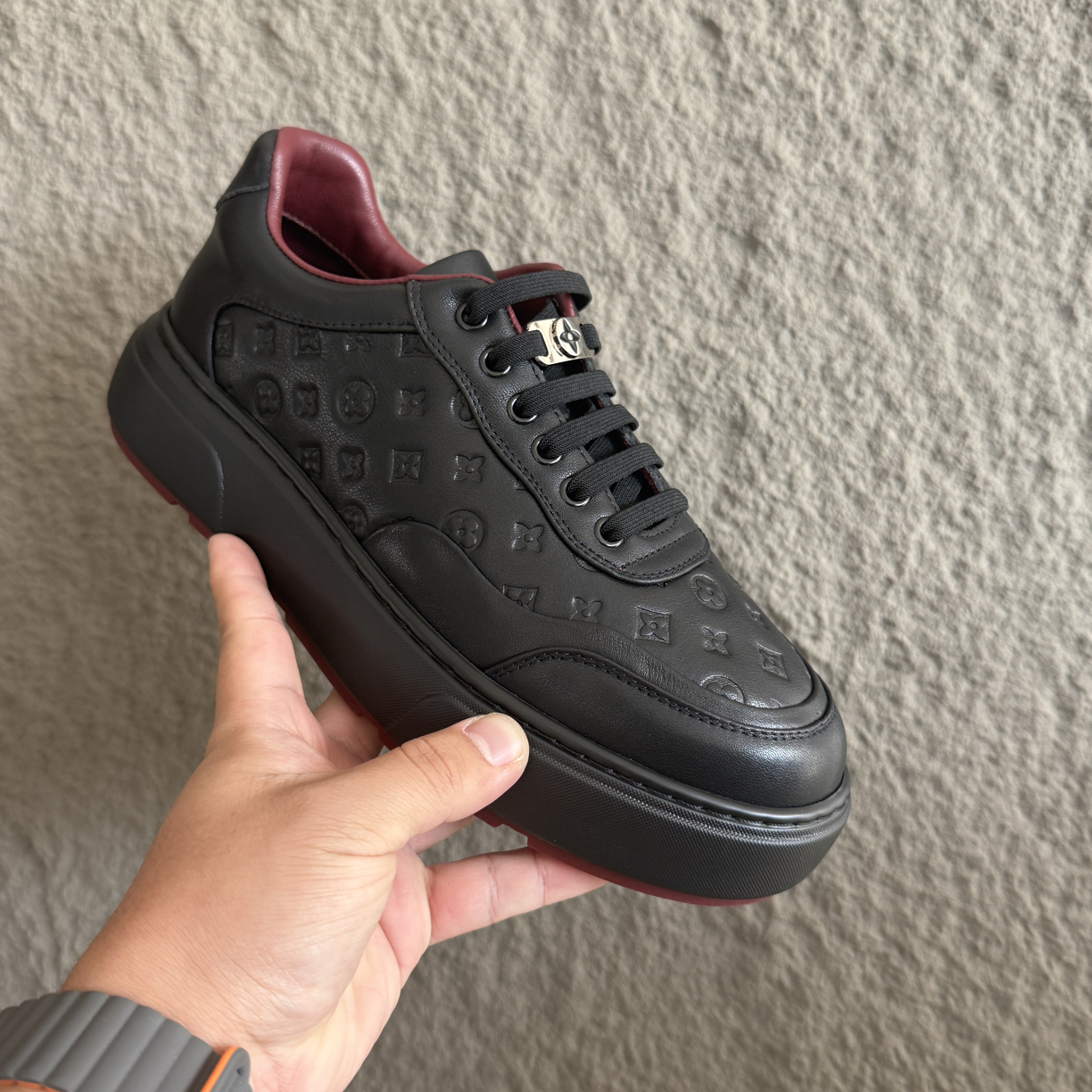 天然牛皮欧货百搭休闲软底男鞋厚防滑系带透气空军板鞋系带防臭