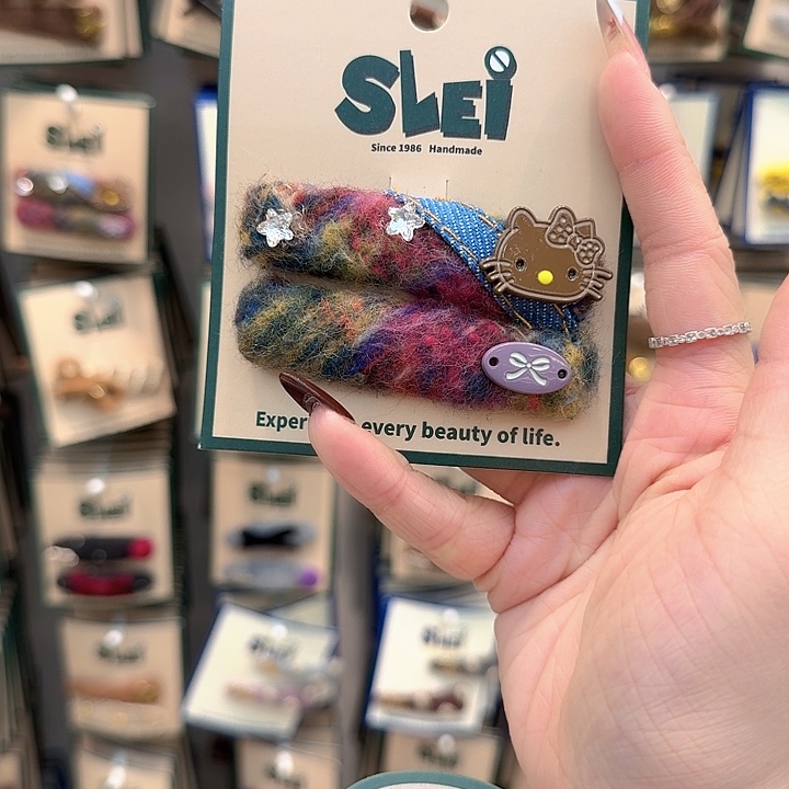 彩色方形kt掰掰夹