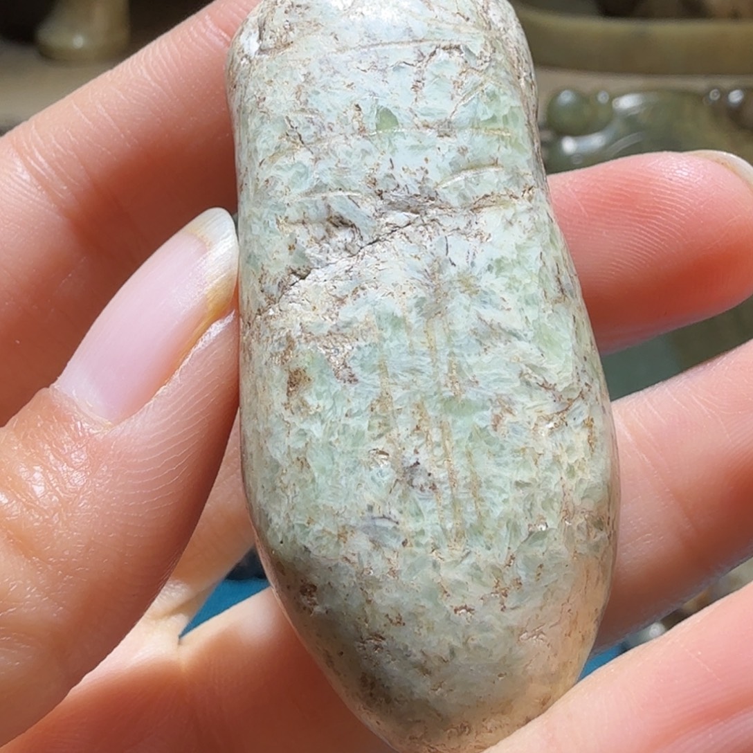 淡***然和田玉未镶嵌挂件