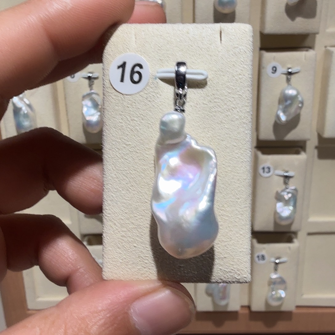 吊坠(不含链)合金淡水珍珠