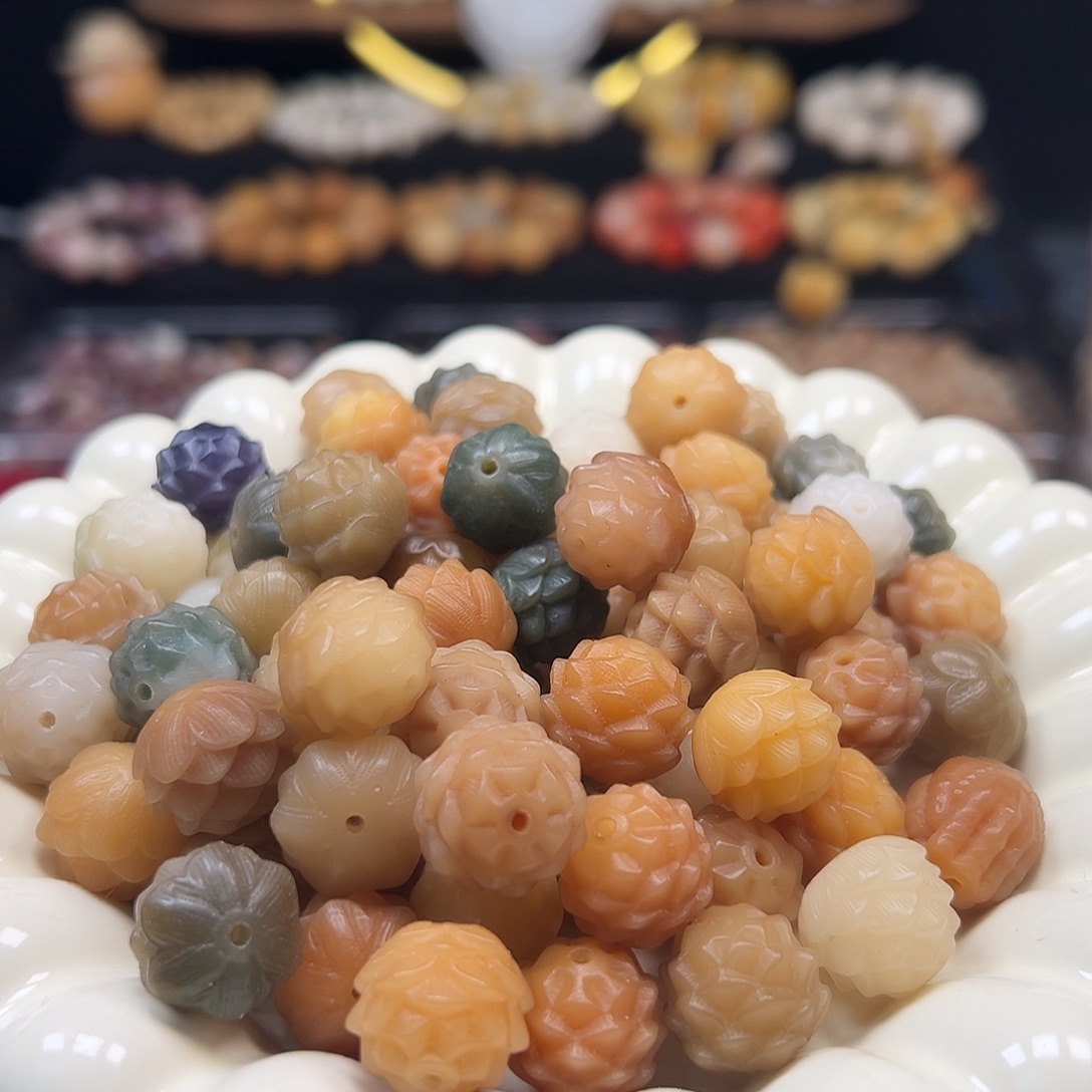 手串菩提根/象牙果卡15多宝莲花15颗
