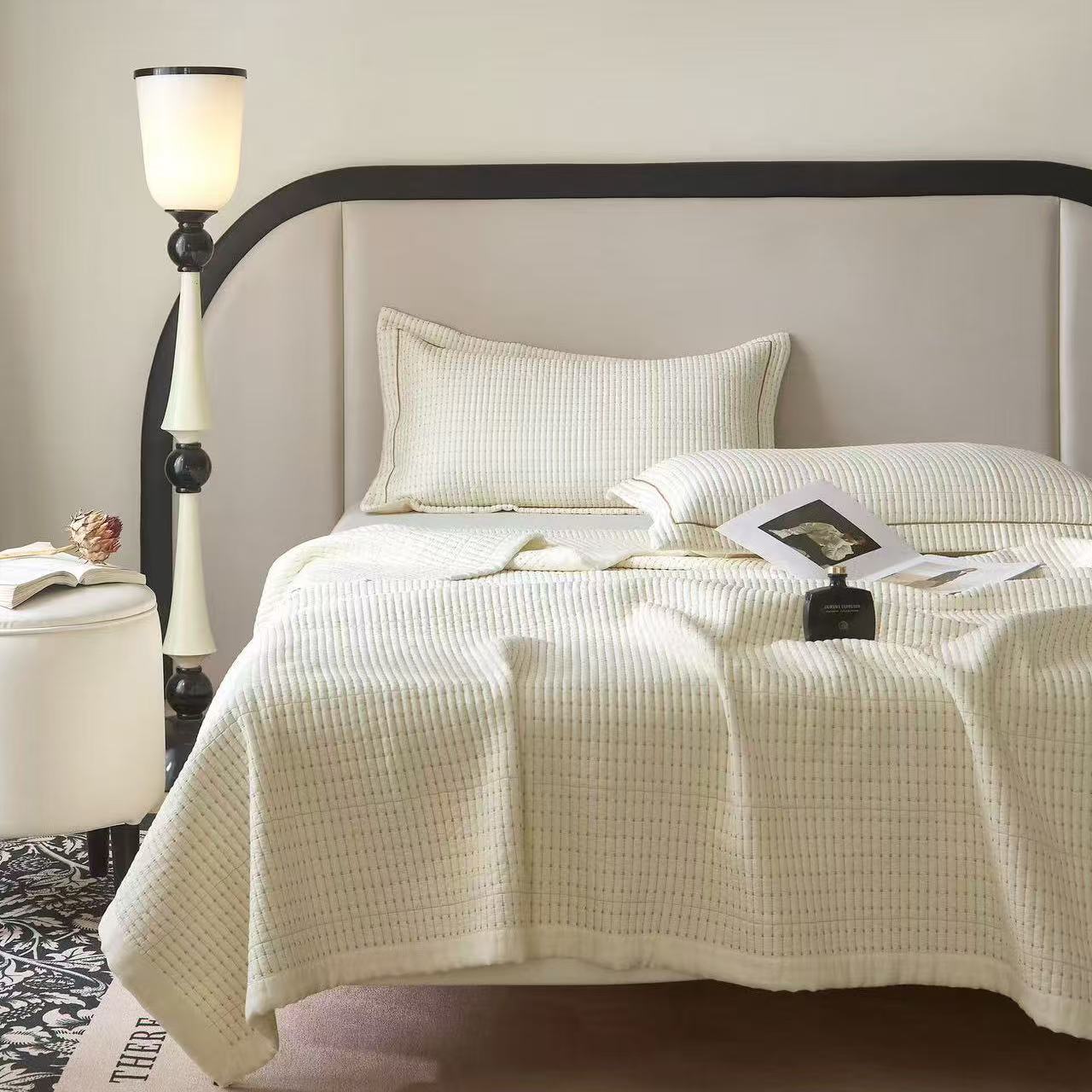 新款-天-丝米粒绣枕套（尺寸45*75±5cm）