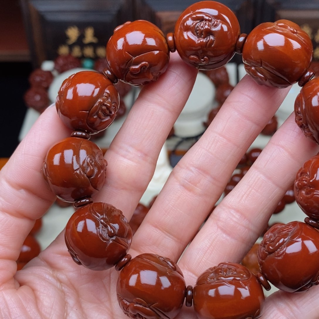 橄榄核吊坠飞*财迷，