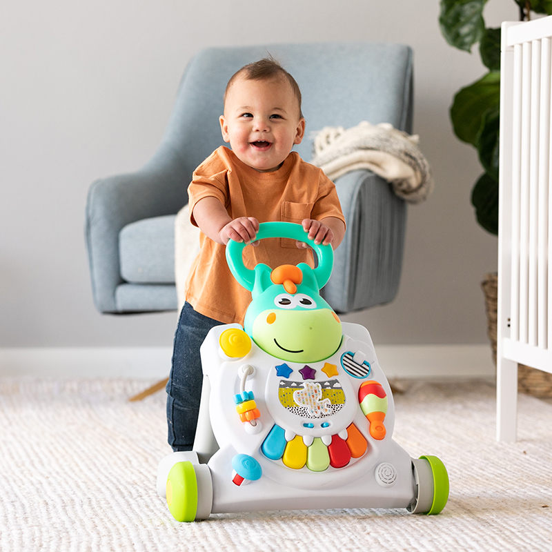 infantino可爱小马三合一游戏桌学步推车科学实验