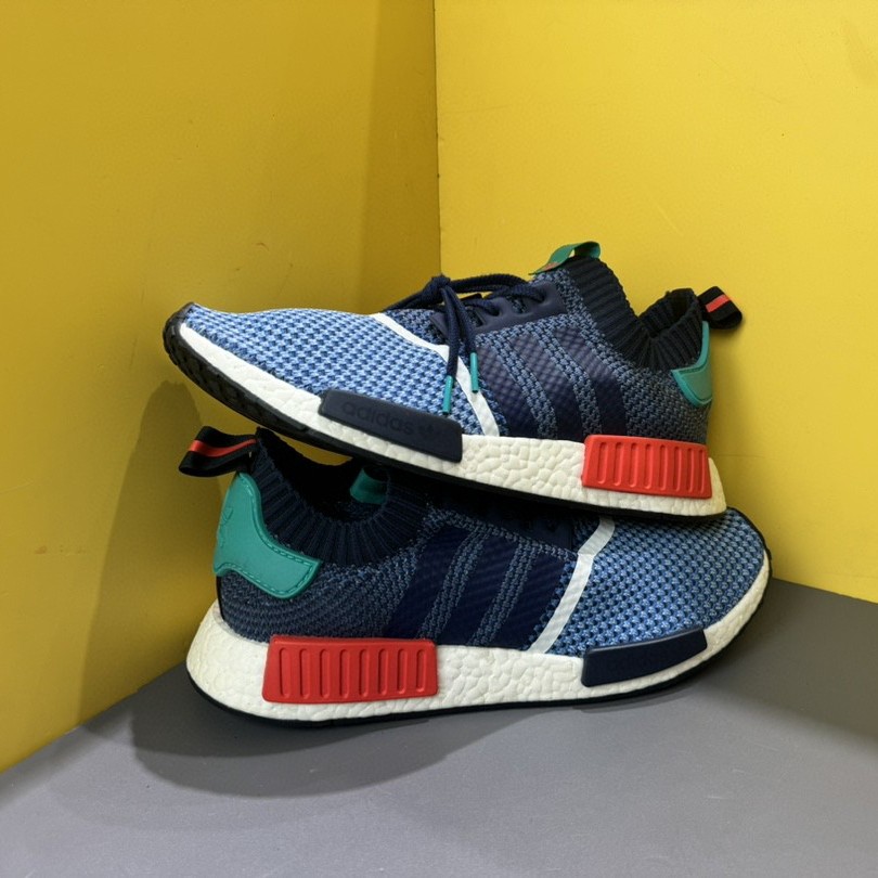 NMD R1 Packer 蓝44.5码 全新原盒配件齐全仅试穿市场价3999
