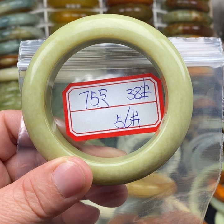 未镶嵌蛇纹石玉手绳