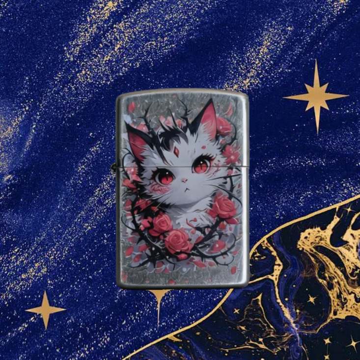 Diro古银玫瑰花猫