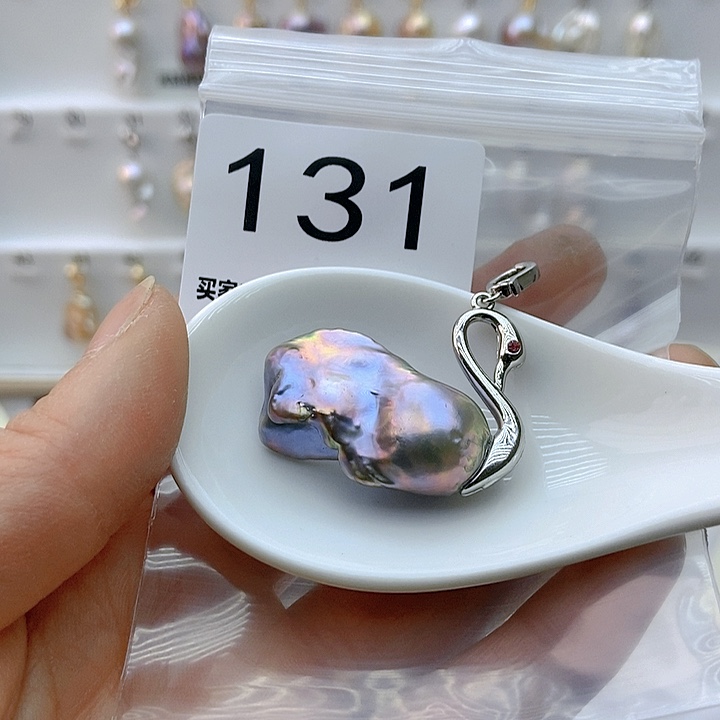 淡水珍珠颈饰银S925镶嵌