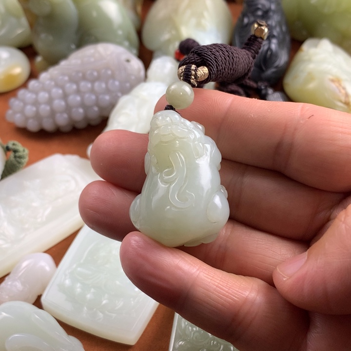 未镶嵌和田玉挂件大*